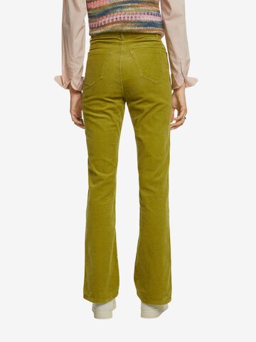 évasé Pantalon ESPRIT en vert