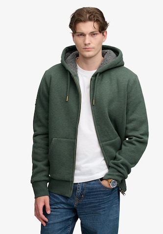Veste de survêtement Superdry & Co en vert : devant