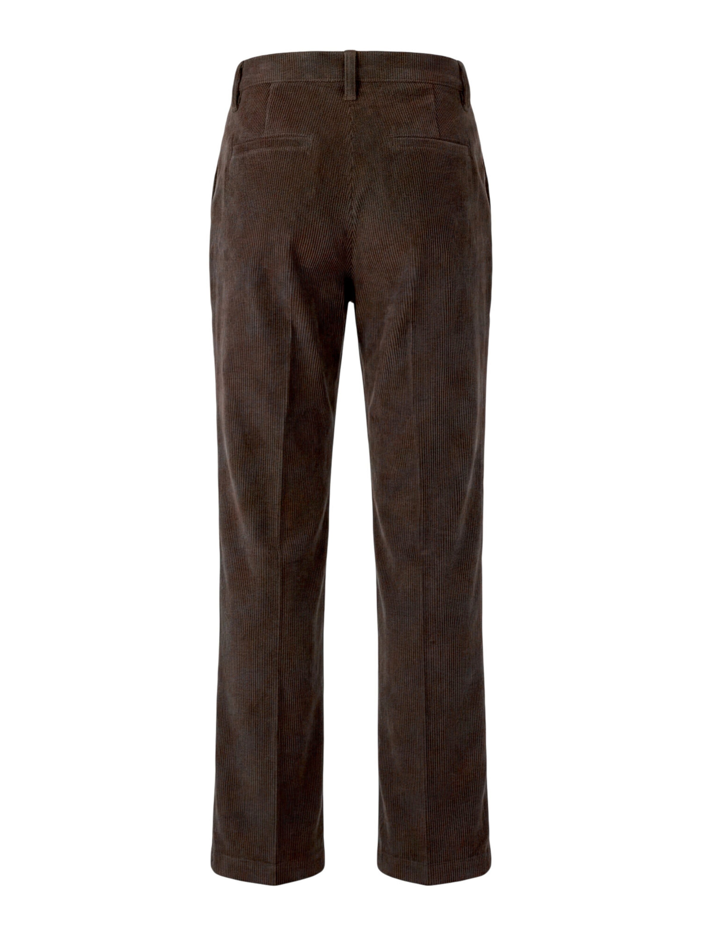 zero Regular Casual-Hose mit Bügelfalte in Braun
