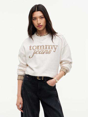 balta Tommy Jeans Megztinis be užsegimo: priekis