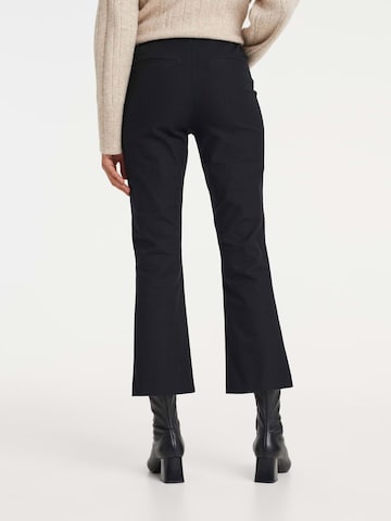 OPUS Bootcut Kalhoty s puky 'Elani' – černá