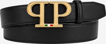 Philipp Plein - Cinturón en negro: frente