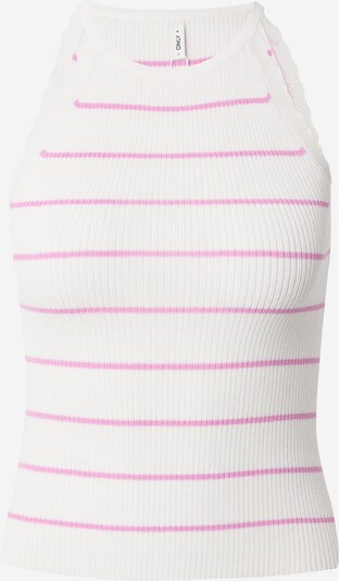 Top in maglia 'GEMMA' ONLY di colore rosa / bianco, Visualizzazione prodotti