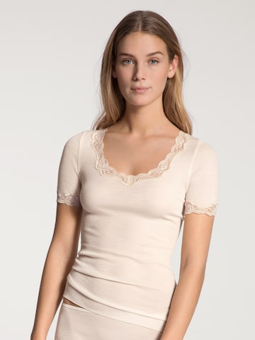 Maglietta intima 'Richesse Lace' di CALIDA in bianco