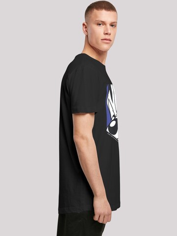 T-Shirt 'Looney Tunes Pepe Le Pew Face Faux Pocket' F4NT4STIC en noir