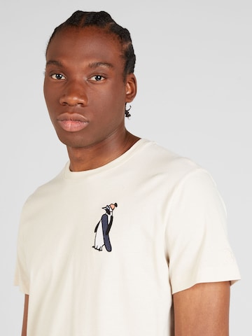 WESTMARK LONDON T-shirt 'Cartoon Penguin' i vit