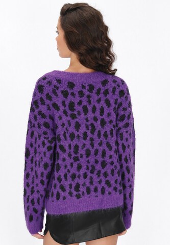 Cardigan myMo ROCKS en violet
