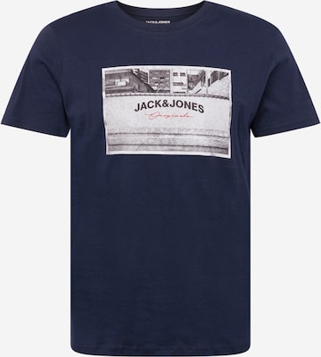 JACK & JONES T-Shirt 'FRIDAY PHOTO' in Blau: predná strana