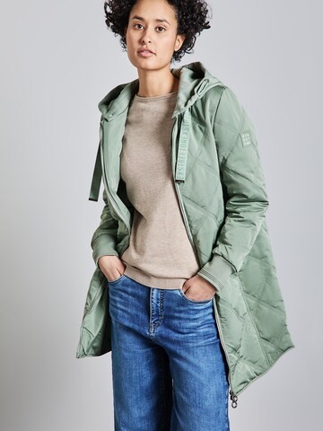 STREET ONE Between-Seasons Coat 'Diamond' in Green: front
