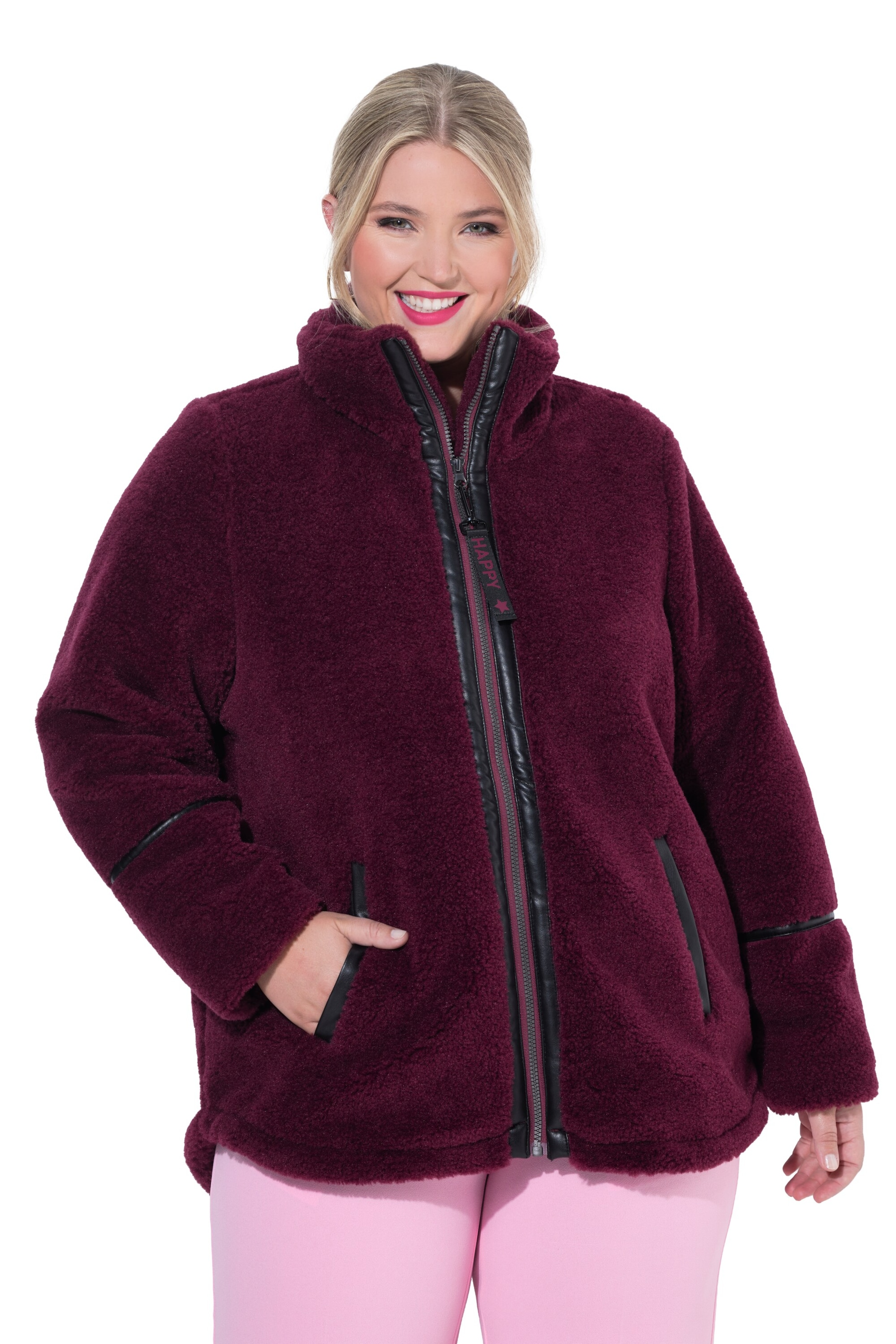 Angel of Style Fleece jas in Lila: voorkant