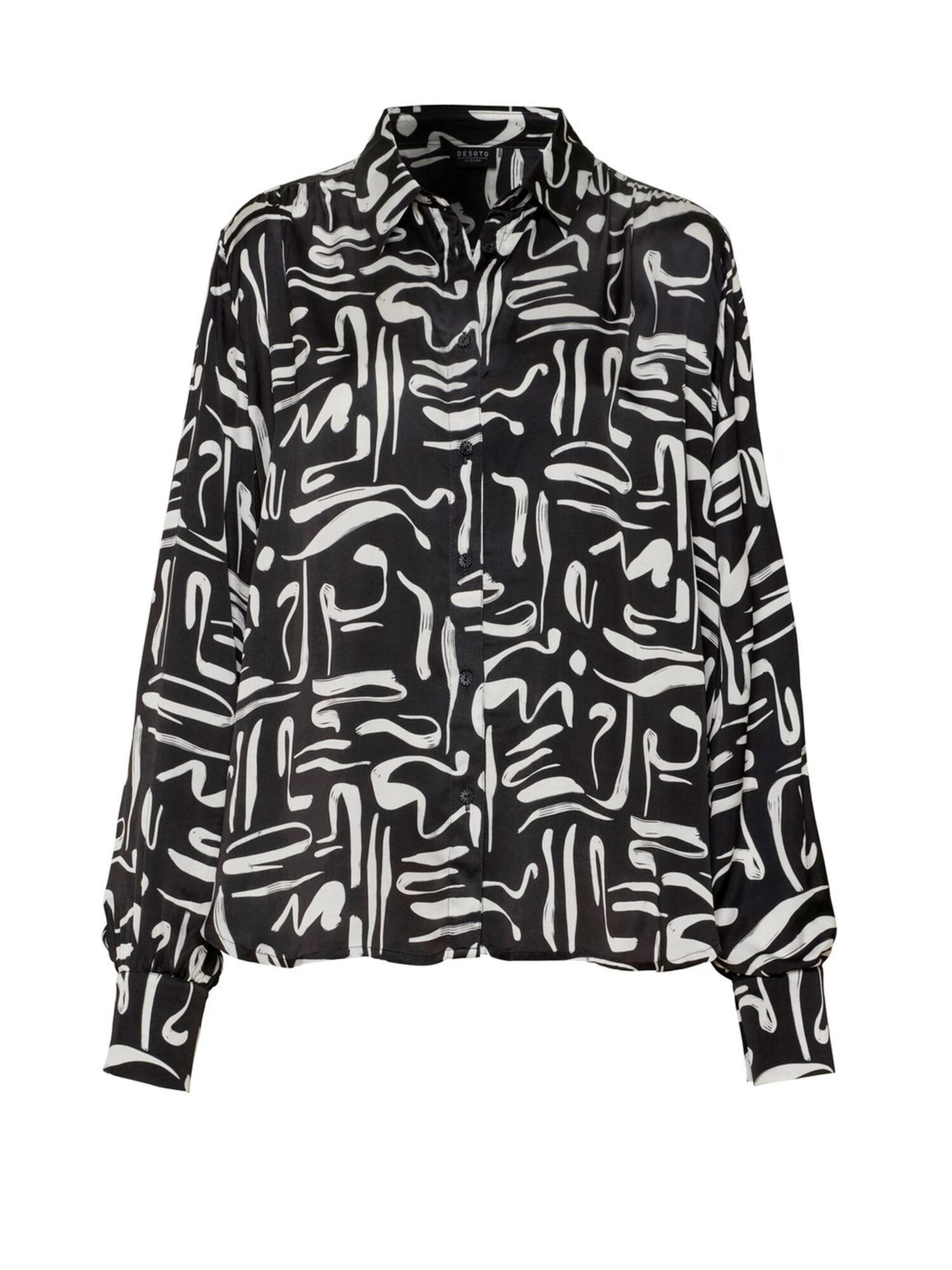 DESOTO Blouse 'Lena' in Black: front