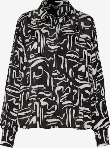 Chemisier 'Lena' DESOTO en noir : devant