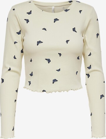 T-shirt 'FENJA' ONLY en beige : devant