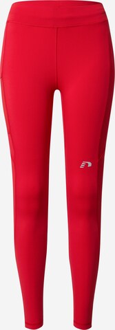 Skinny Pantalon de sport Newline en rouge : devant