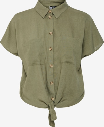 Camicia da donna 'PCPia' di PIECES in verde: frontale