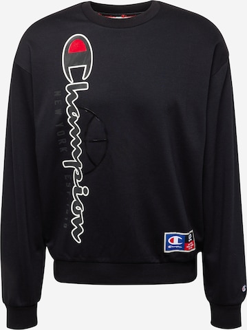 Champion Authentic Athletic Apparel Sweatshirt in Black: front