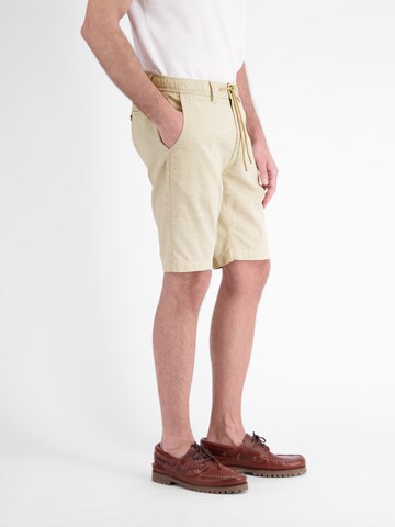 LERROS Regular Sommerliche Chino-Shorts aus reiner Baumwolle mit Tunnelzug in Beige