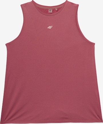 4F Sports Top in Pink: front