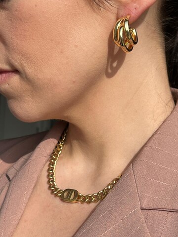 Pure Schmuck Earrings 'Triple' in Gold