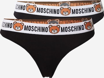 Moschino Underwear Σλιπ σε μαύρο: μπροστά