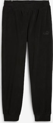 juoda PUMA Siaurėjantis Sportinės kelnės 'Essential': priekis