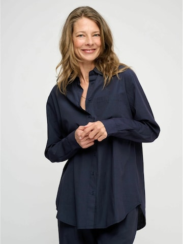 moshi moshi mind Blouse 'Gaia' in Blauw: voorkant