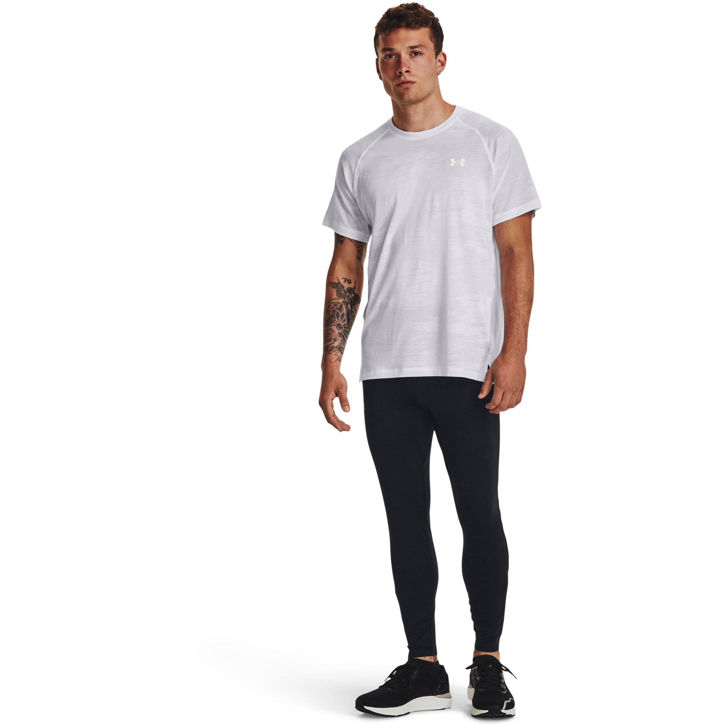 UNDER ARMOUR Skinny Sporthose 'Qualifier Elite' in Schwarz