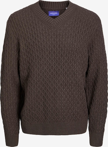 JACK & JONES Sweater 'Cosy' in Brown: front