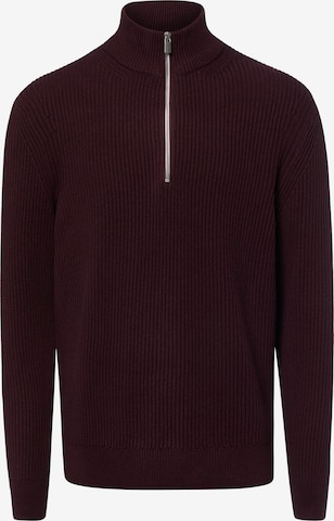 Pull-over Nils Sundström en violet : devant