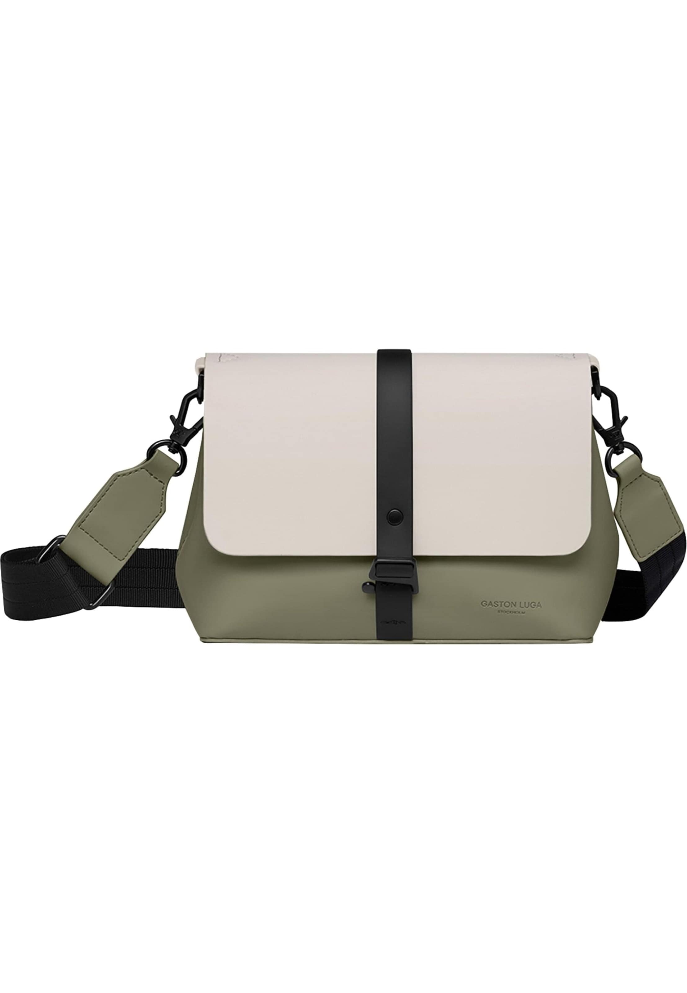 Borsa a mano 'Spläsh' di Gaston Luga in beige: frontale