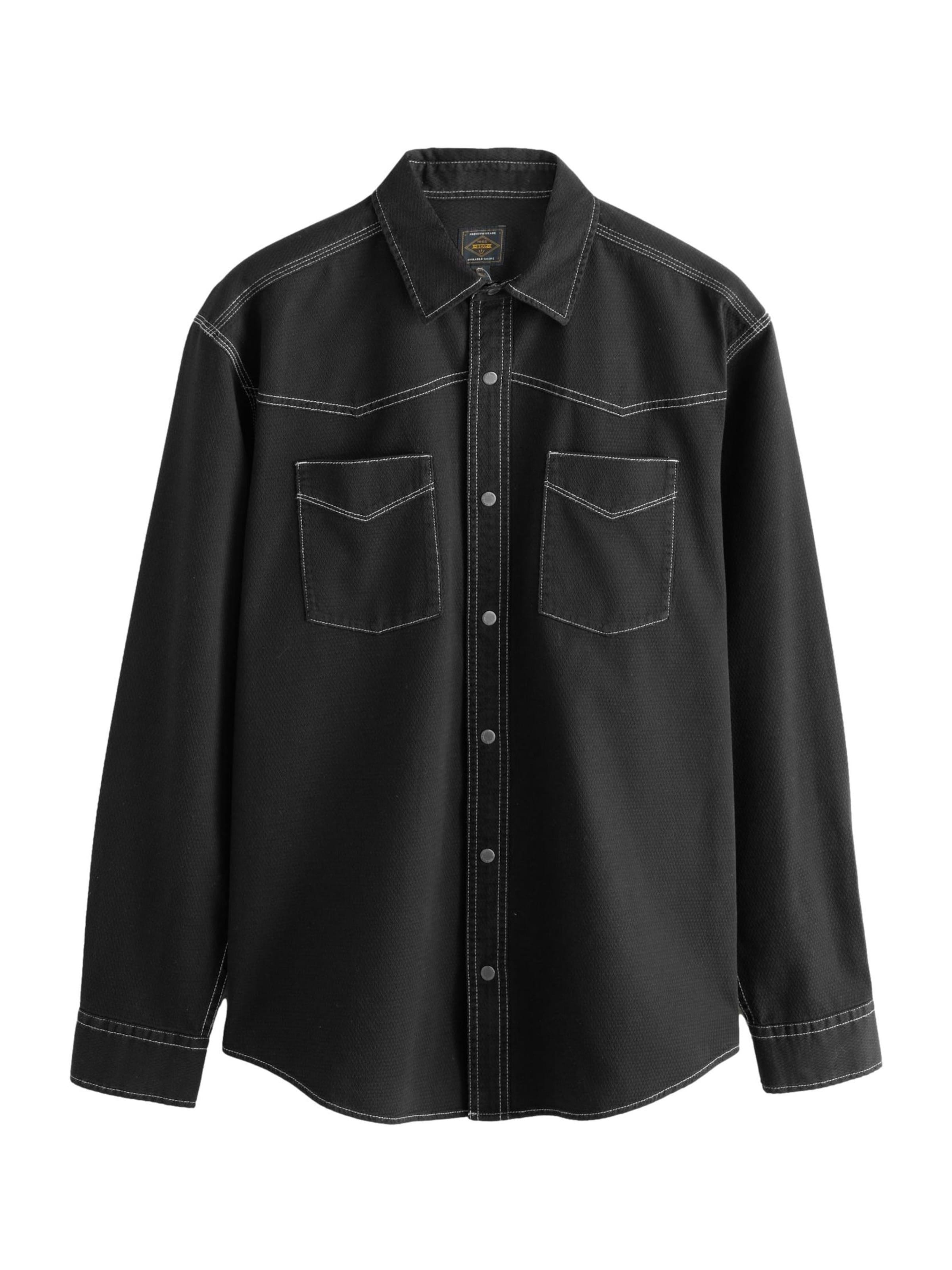 Next Regular Fit Paita värissä musta: etupuoli