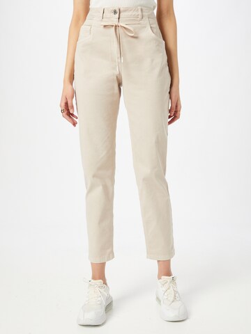 TOM TAILOR - regular Pantalón en beige: frente