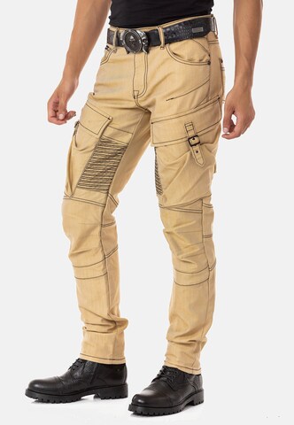 CIPO & BAXX Regular Cargo Jeans in Beige