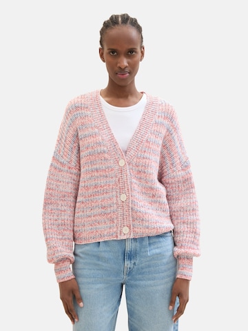 TOM TAILOR DENIM Knit cardigan in Mixed colours: front