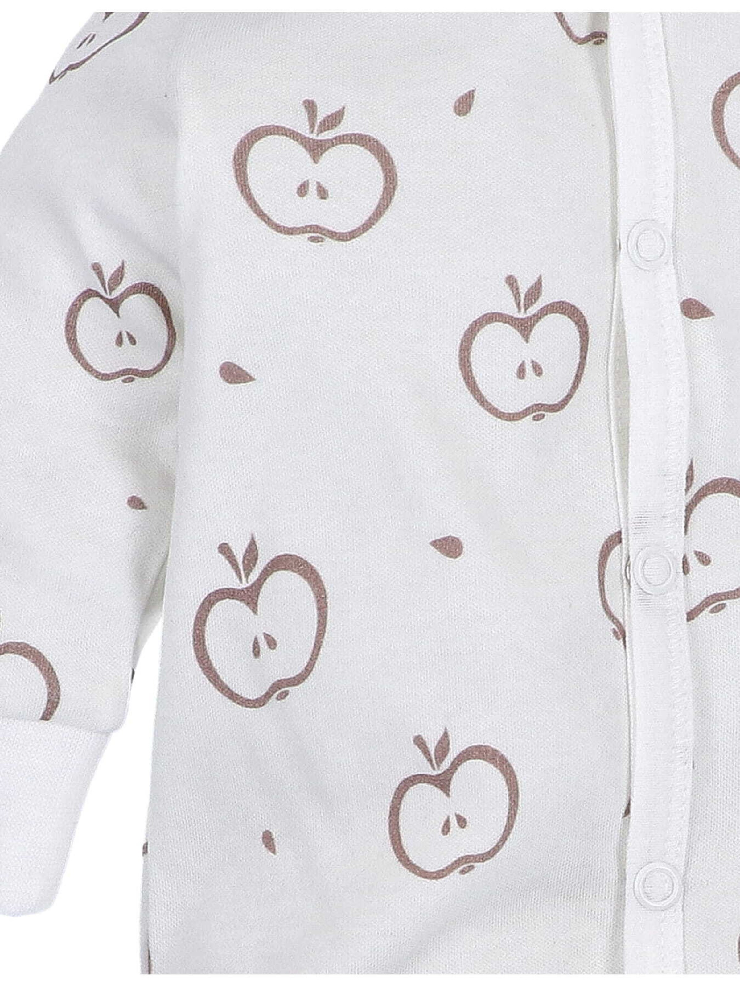 NINI Rompertje/body 'Sweets Apples' in Wit