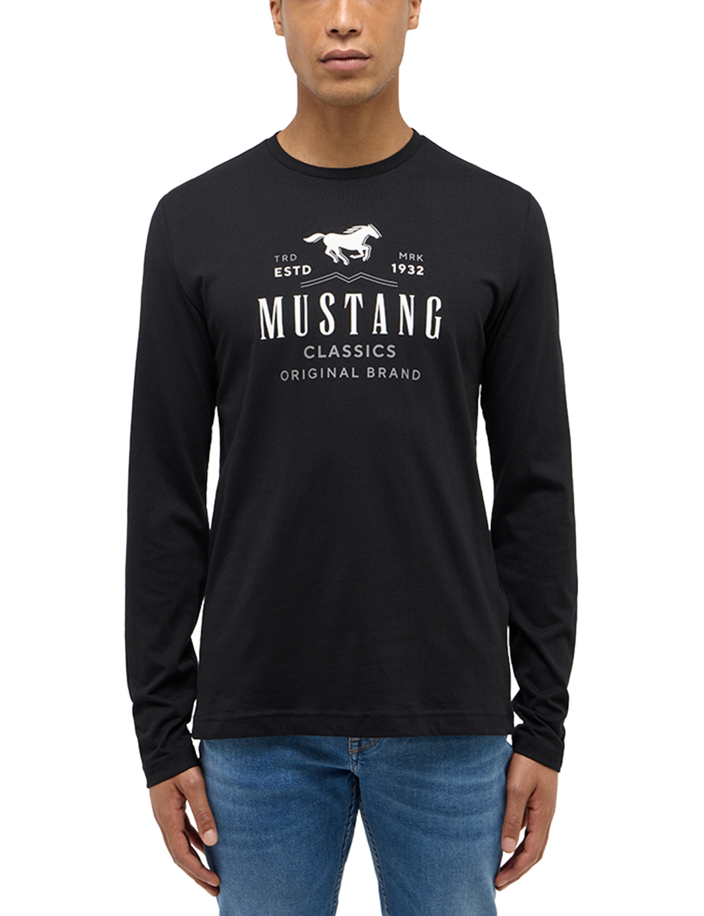 MUSTANG Shirt in Schwarz