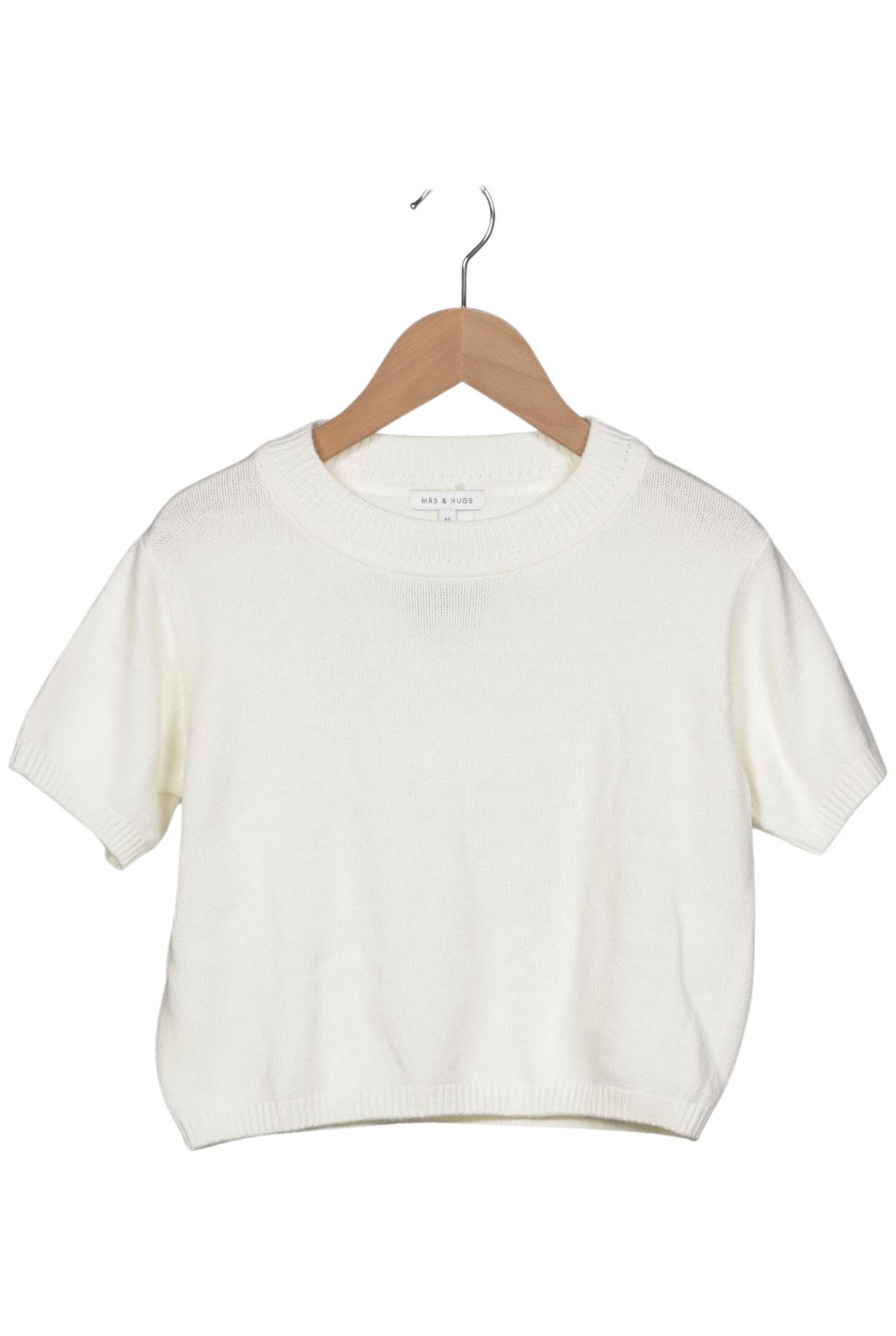 Mrs & Hugs Pullover XS in Weiß: Vorderseite