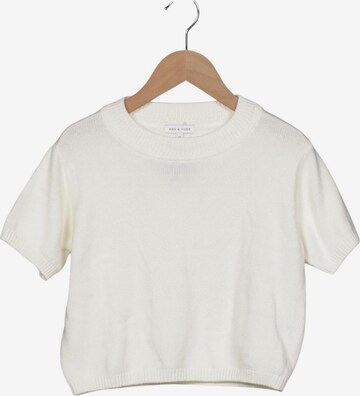 Mrs & Hugs Pullover XS in Weiß: Vorderseite