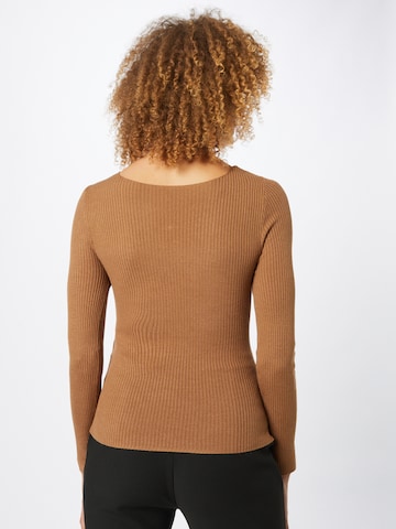 ONLY Sweter 'LARA' w kolorze brązowy