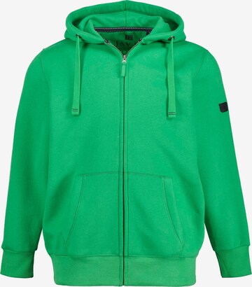 JAY-PI Zip-Up Hoodie in Green: front