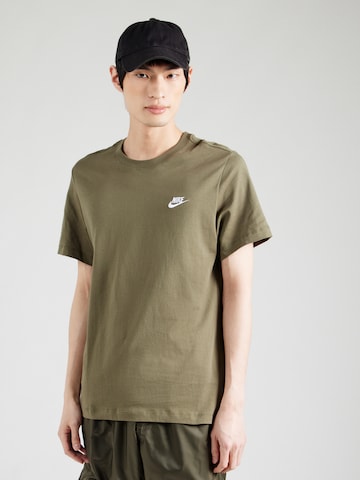 Nike Sportswear Shirt 'CLUB' in Groen: voorkant