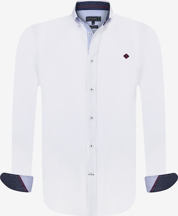 Camicia 'Josh' di Sir Raymond Tailor in bianco: frontale