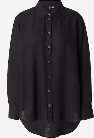 VERO MODA Blouse 'LINN' in Zwart: voorkant