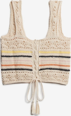 Superdry Knitted Top in Beige