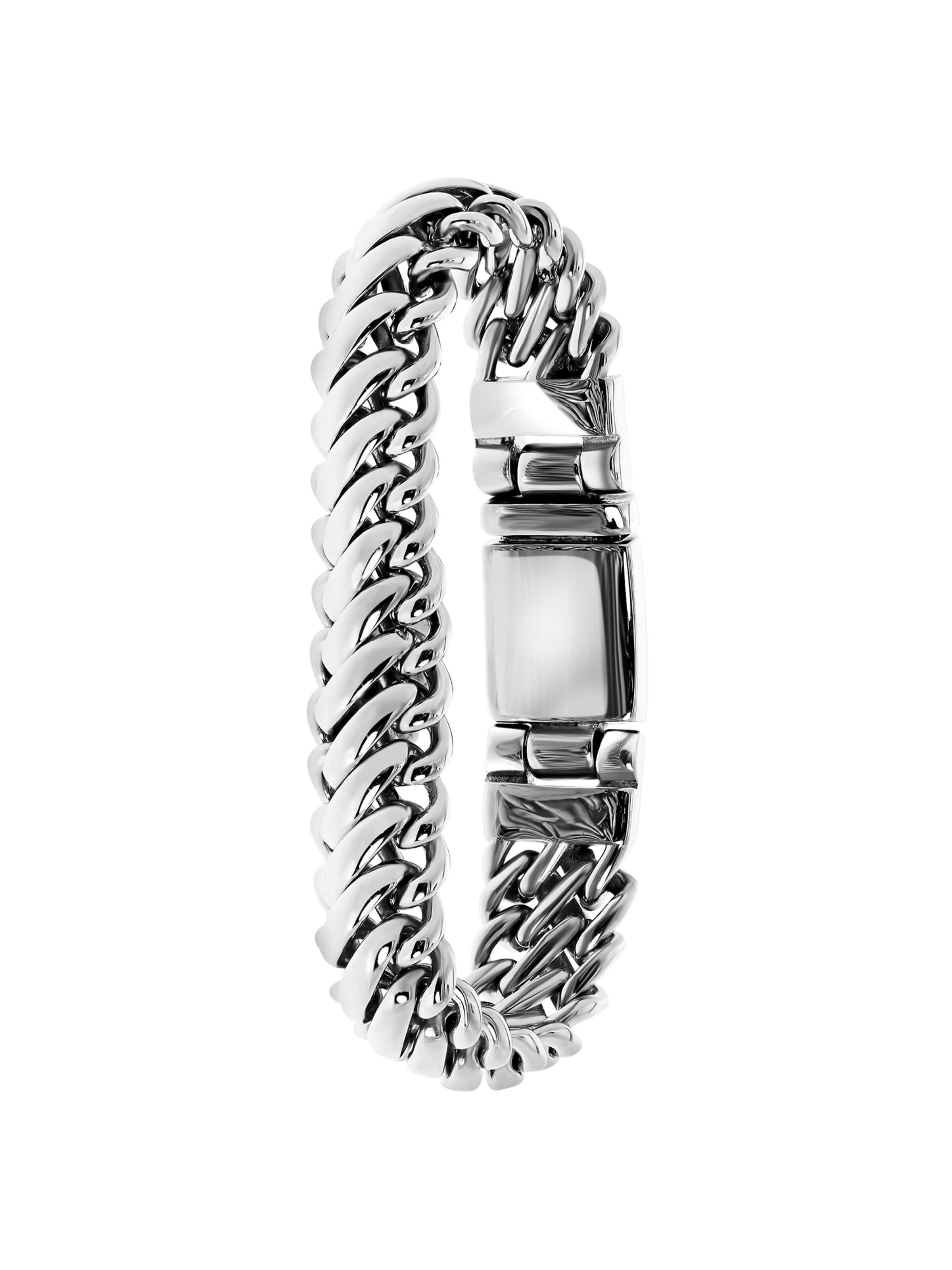 Lucardi Bracelet in Silver: front