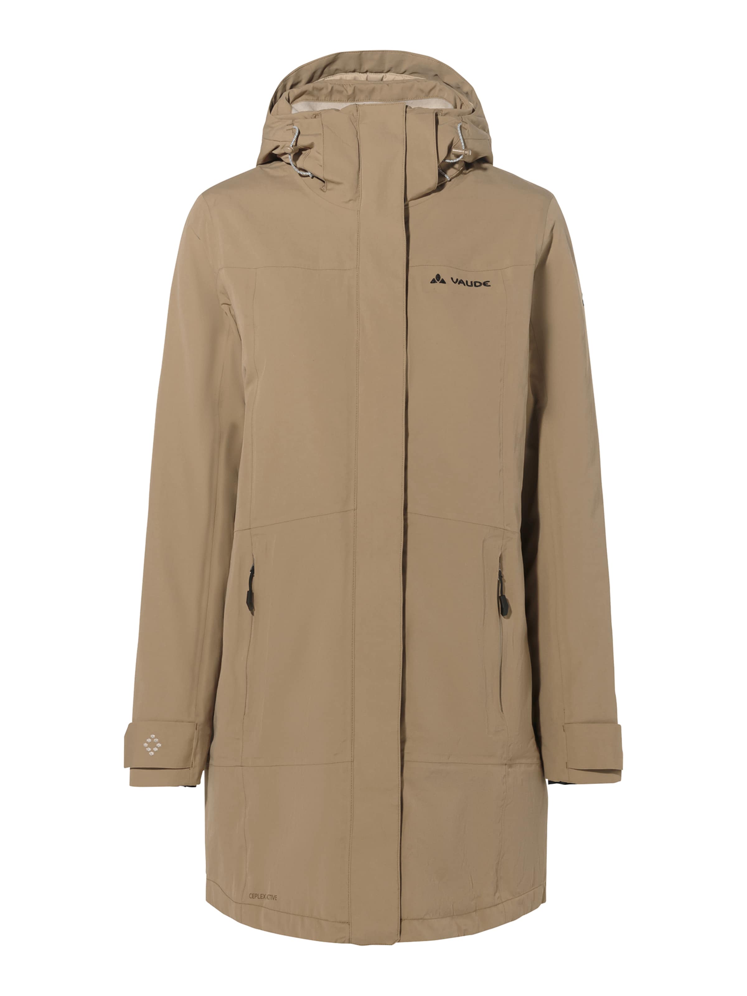 VAUDE Outdoorjacke 'Skomer' in Beige: Vorderseite