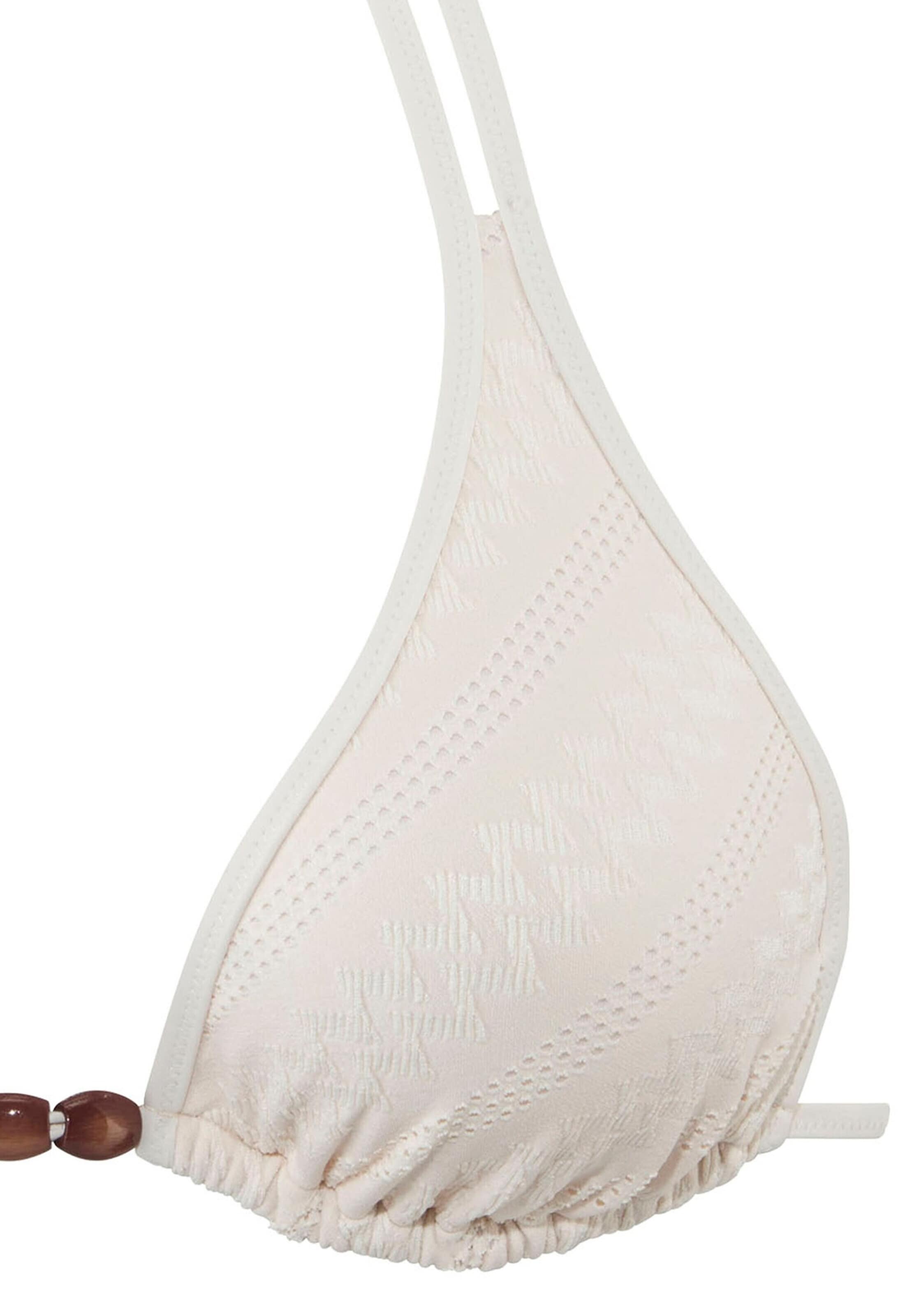 s.Oliver Сутиен с триъгълни чашки Бански тип бикини в бяло