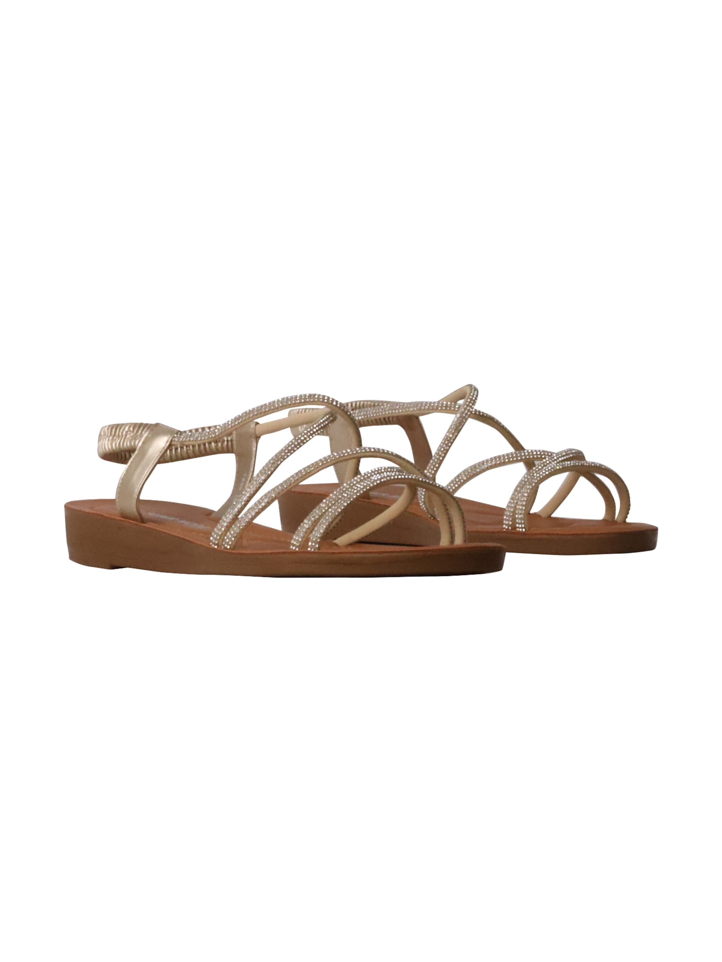 Super Mode Sandals in Gold