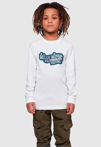 ABSOLUTE CULT Shirt 'Willy Wonka ' in White: front