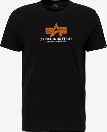 ALPHA INDUSTRIES T-shirt i svart: framsida